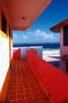 View the Caribbean from Hotel Ojo De Agua, Puerto Morelos (47150 bytes)